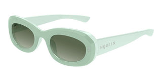Alexander McQueen AM0527S women Green Round Sunglasses