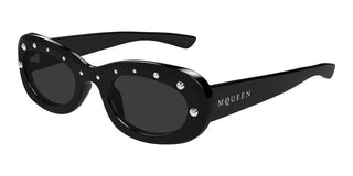 Alexander McQueen AM0527S women Black Round Sunglasses
