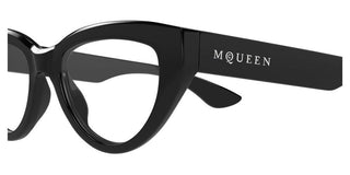 Alexander McQueen AM0529O women Black Cat Eye Eyeglasses