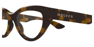 Alexander McQueen AM0529O women Havana Cat Eye Eyeglasses