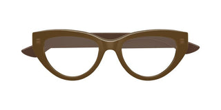 Alexander McQueen AM0529O women Brown Cat Eye Eyeglasses