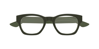 Alexander McQueen AM0530O men Green Geometric Eyeglasses