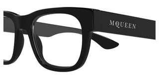 Alexander McQueen AM0531O men Black Squared Eyeglasses