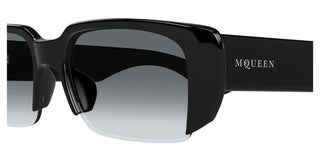 Alexander McQueen AM0532S unisex Black Rectangle Sunglasses