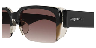 Alexander McQueen AM0532S unisex Brown Rectangle Sunglasses