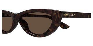 Alexander McQueen AM0535S women Havana Cat Eye Sunglasses