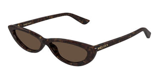 Alexander McQueen AM0535S women Havana Cat Eye Sunglasses
