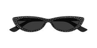 Alexander McQueen AM0535S women Black Cat Eye Sunglasses
