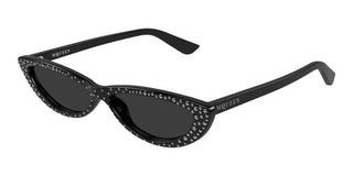 Alexander McQueen AM0535S women Black Cat Eye Sunglasses