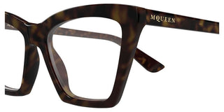 Alexander McQueen AM0536O women Havana Cat Eye Eyeglasses