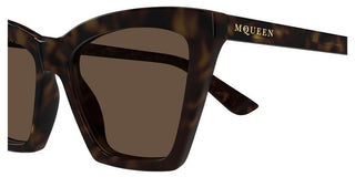 Alexander McQueen AM0536S women Havana Cat Eye Sunglasses