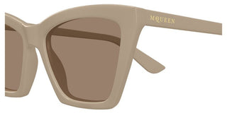 Alexander McQueen AM0536S women Brown Cat Eye Sunglasses
