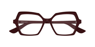 Alexander McQueen AM0537O women Red Geometric Eyeglasses