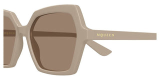 Alexander McQueen AM0537S women Brown Geometric Sunglasses