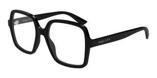 Alexander McQueen AM0538O women Black Geometric Eyeglasses