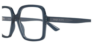 Alexander McQueen AM0538O women Grey Geometric Eyeglasses
