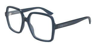 Alexander McQueen AM0538O women Grey Geometric Eyeglasses
