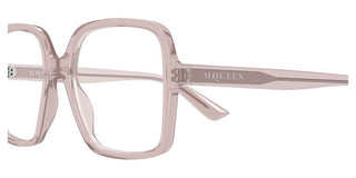 Alexander McQueen AM0538O women Pink Geometric Eyeglasses
