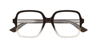 Alexander McQueen AM0538O women Black Geometric Eyeglasses