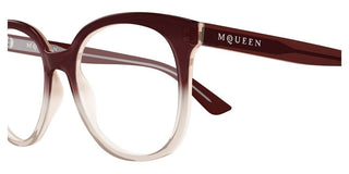 Alexander McQueen AM0540O women Brown Cat Eye Eyeglasses