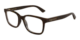 Alexander McQueen AM0541O men Havana Squared Eyeglasses