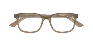 Alexander McQueen AM0541O men Brown Squared Eyeglasses