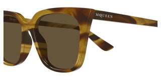 Alexander McQueen AM0556S women Brown Cat Eye Sunglasses