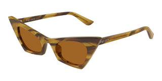 Alexander McQueen AM0557S women Brown Cat Eye Sunglasses