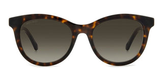 Jimmy Choo ANNABETH/S women Havana Butterfly Sunglasses