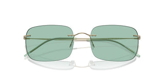 Giorgio Armani Ar 1512m Men Gold Rectangle Sunglasses