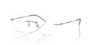 Giorgio Armani Ar 5147 Men Silver Round Eyeglasses