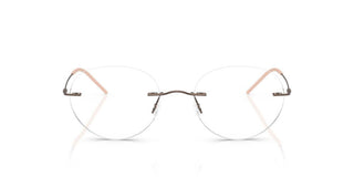 Giorgio Armani Ar 5147 Men Brown Round Eyeglasses
