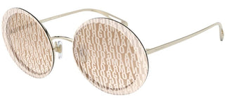 Giorgio Armani AR 6087 women Gold Oversize Sunglasses