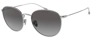 Giorgio Armani Ar 6114 Women Silver Round Sunglasses