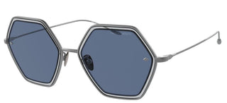 Giorgio Armani AR 6130 women Ruthenium Geometric Sunglasses