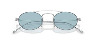 Giorgio Armani Ar 6161t Men Silver Oval Sunglasses
