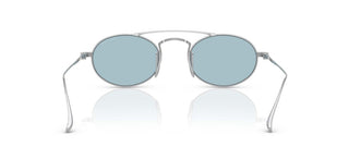 Giorgio Armani Ar 6161t Men Silver Oval Sunglasses