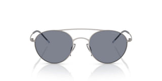 Giorgio Armani Ar 6169 Men Ruthenium Round Sunglasses