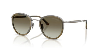 Giorgio Armani Ar 6176 Men Ruthenium Round Sunglasses