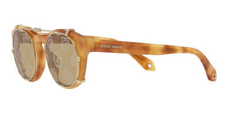 Giorgio Armani AR 8190U men Havana Round Sunglasses