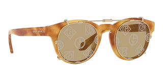 Giorgio Armani AR 8190U men Havana Round Sunglasses