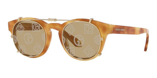 Giorgio Armani AR 8190U men Havana Round Sunglasses