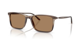 Giorgio Armani Ar 8218 Men Brown Rectangle Sunglasses