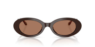 Giorgio Armani AR 8234U women Brown Oval Sunglasses