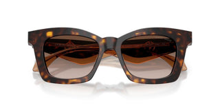 Giorgio Armani AR 8235U women Havana Squared Sunglasses