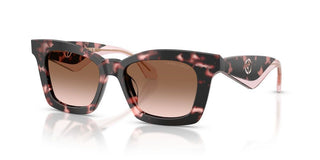 Giorgio Armani AR 8235U women Havana Squared Sunglasses