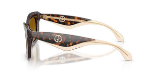 Giorgio Armani AR 8235U women Havana Squared Sunglasses