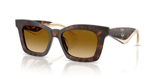 Giorgio Armani AR 8235U women Havana Squared Sunglasses