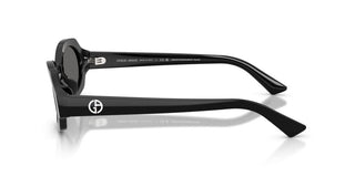 Giorgio Armani Ar 8245hu Women Black Oval Sunglasses