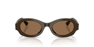 Giorgio Armani Ar 8245hu Women Brown Oval Sunglasses